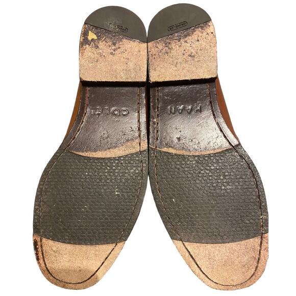 Cole Haan Caddie Bow Tan Chestnut Brown Loafer Men's Size 9.5 Corpcore Business - Picture 6 of 8